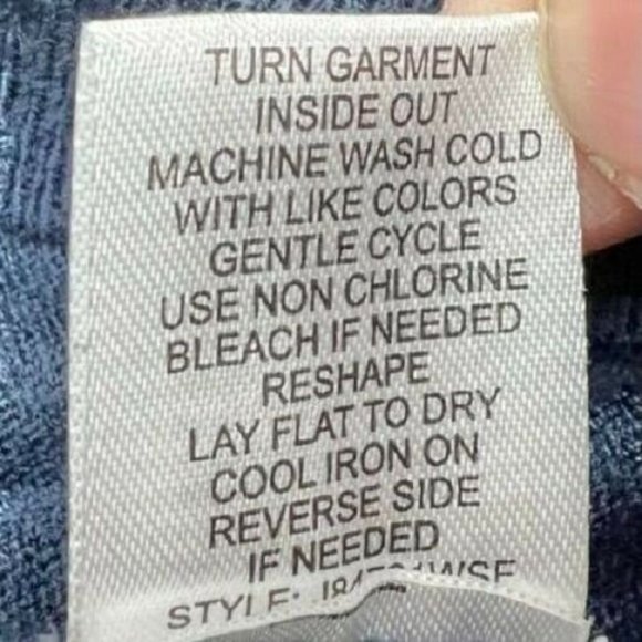 Love Ellie Women's Aleah Open Back Long Sleeve Pullover 2X Navy NWT - Picture 7 of 8